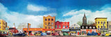 "City Life" Painting Print on Wrapped Canvas