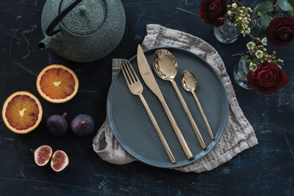 Due Flatware Set, Champagne, 5 Pcs.
