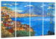 "Saturday Night Sea" Canvas Print, 4 Panels