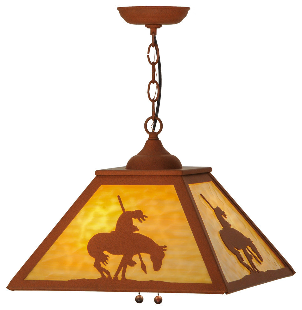 16Sq Trails End Pendant