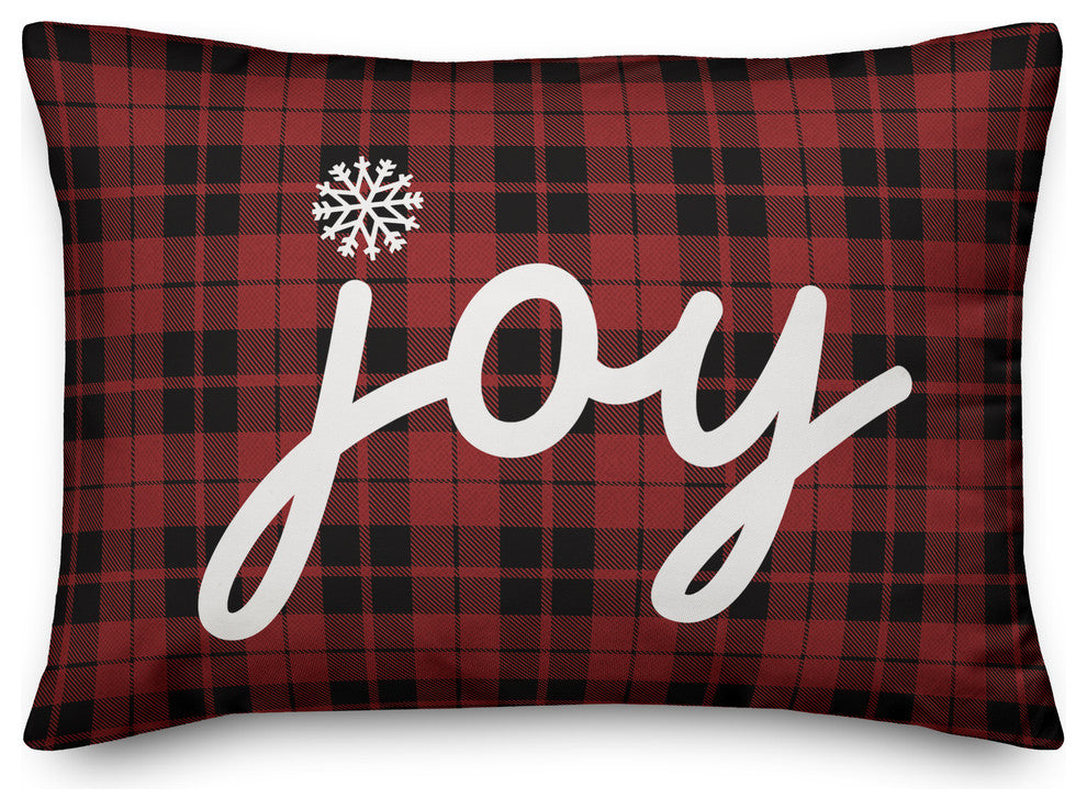 Plaid Joy 14"x20" Throw Pillow