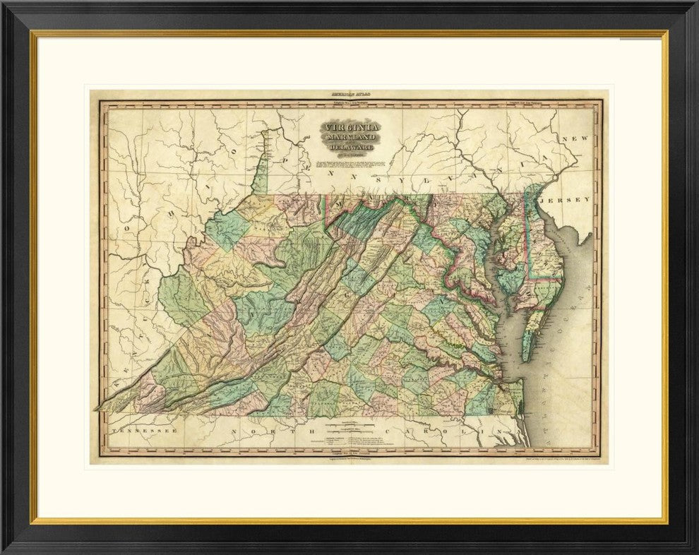 "Virginia, Maryland and Delaware, 1823"  by Henry S. Tanner, 40x32"