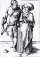 Albrecht Durer The Cook And His Wife, 18"x27" Wall Decal Print