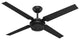 Hunter Fan Company 54" Chronicle Matte Black Ceiling Fan With Wall Control