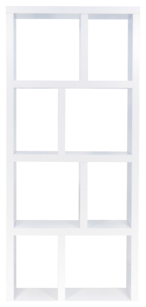 Berlin 4 Levels Bookcase, 70 cm., Pure White