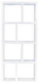 Berlin 4 Levels Bookcase, 70 cm., Pure White