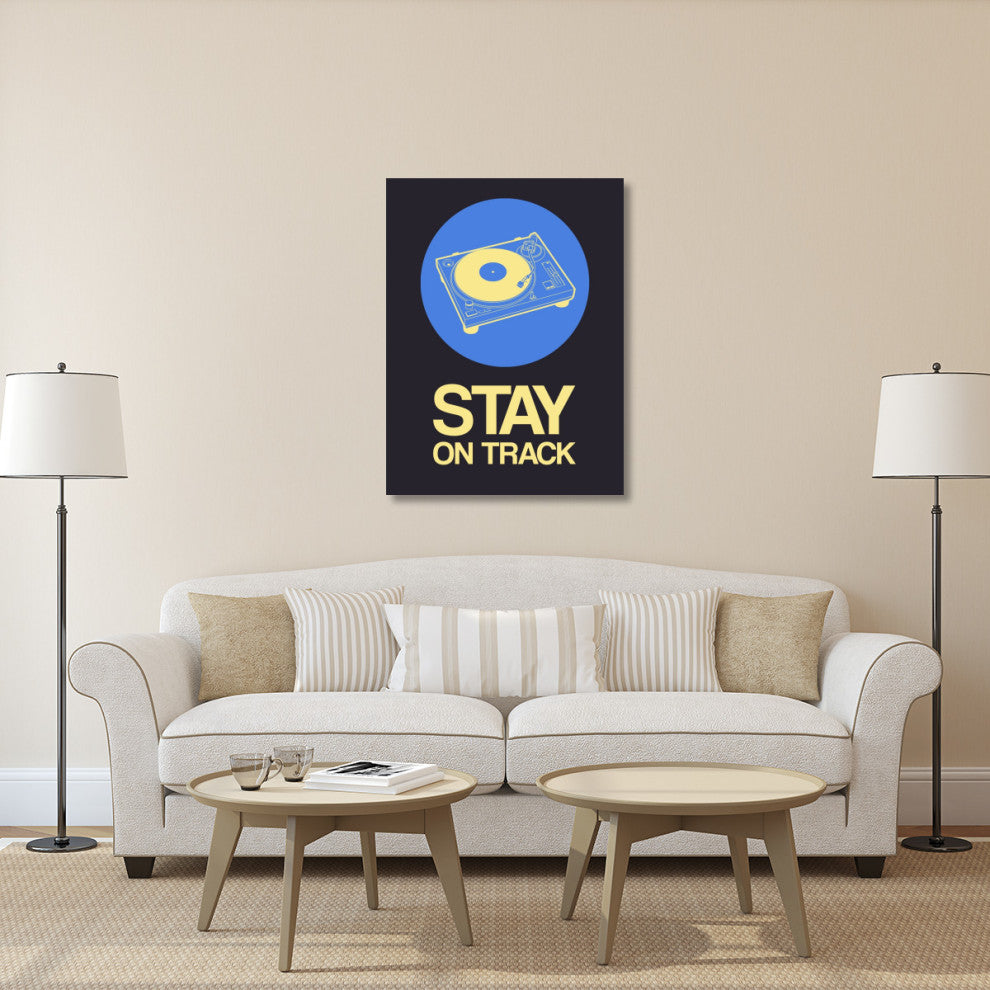 "Stay On Track Record Player 2" Fine Art Print