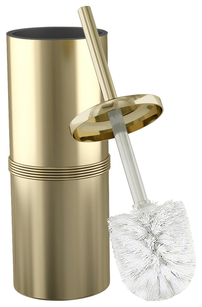 nu steel Round Shape Stainless Steel Toilet Brush Holder