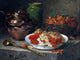 Still Life With Currants and Strawberries Accent Tile Mural Backsplash, 6"x8"