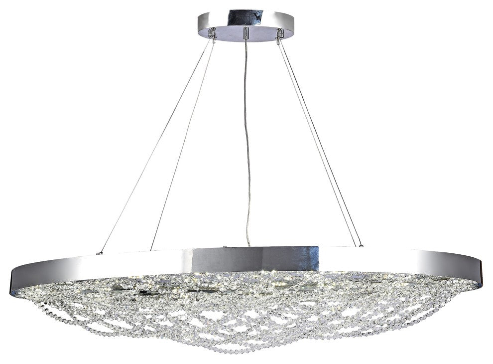 24-Light Chandelier, Chrome