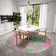 Indoor/Outdoor Sedona SN11 Fruity Machine Washable 10' x 10' Round Rug