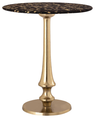 Gold Goathide Side Table