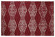 Pyramid Stripe Chenille Rug, Dark Red, 4'x6'