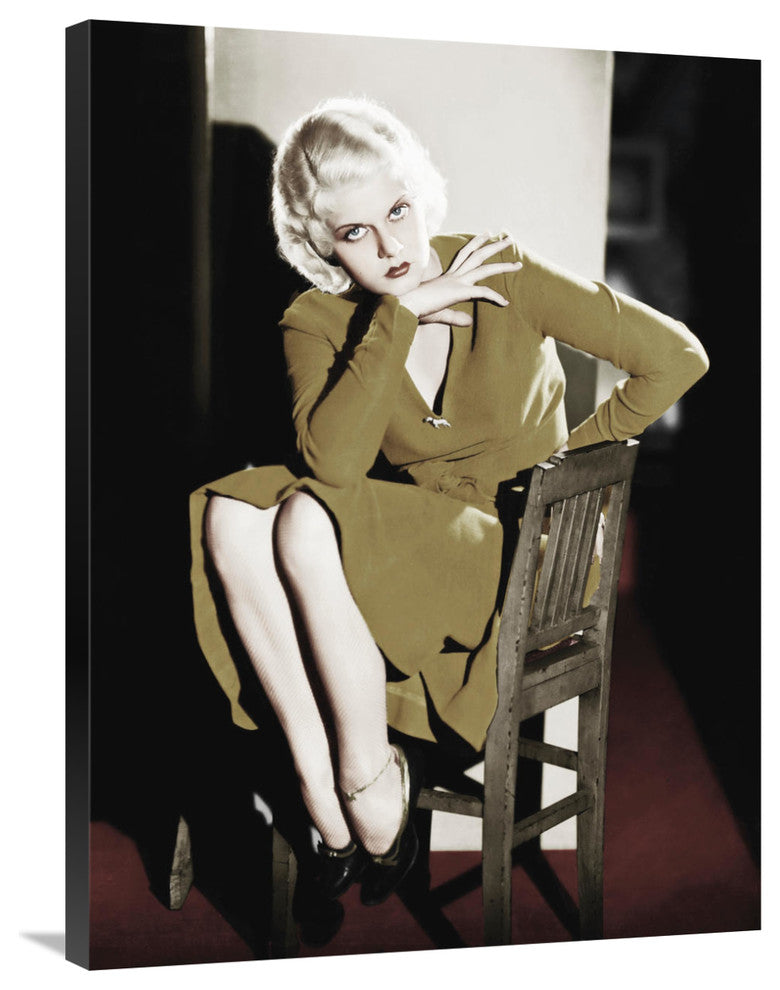 "Jean Harlow" Stretched Canvas Giclee by Hollywood Photo Archive, 27x36"