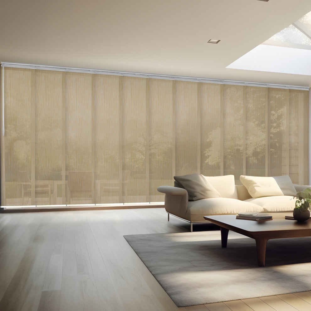 Aldi 12-Panel Track Extendable Vertical Blinds 140-260"W