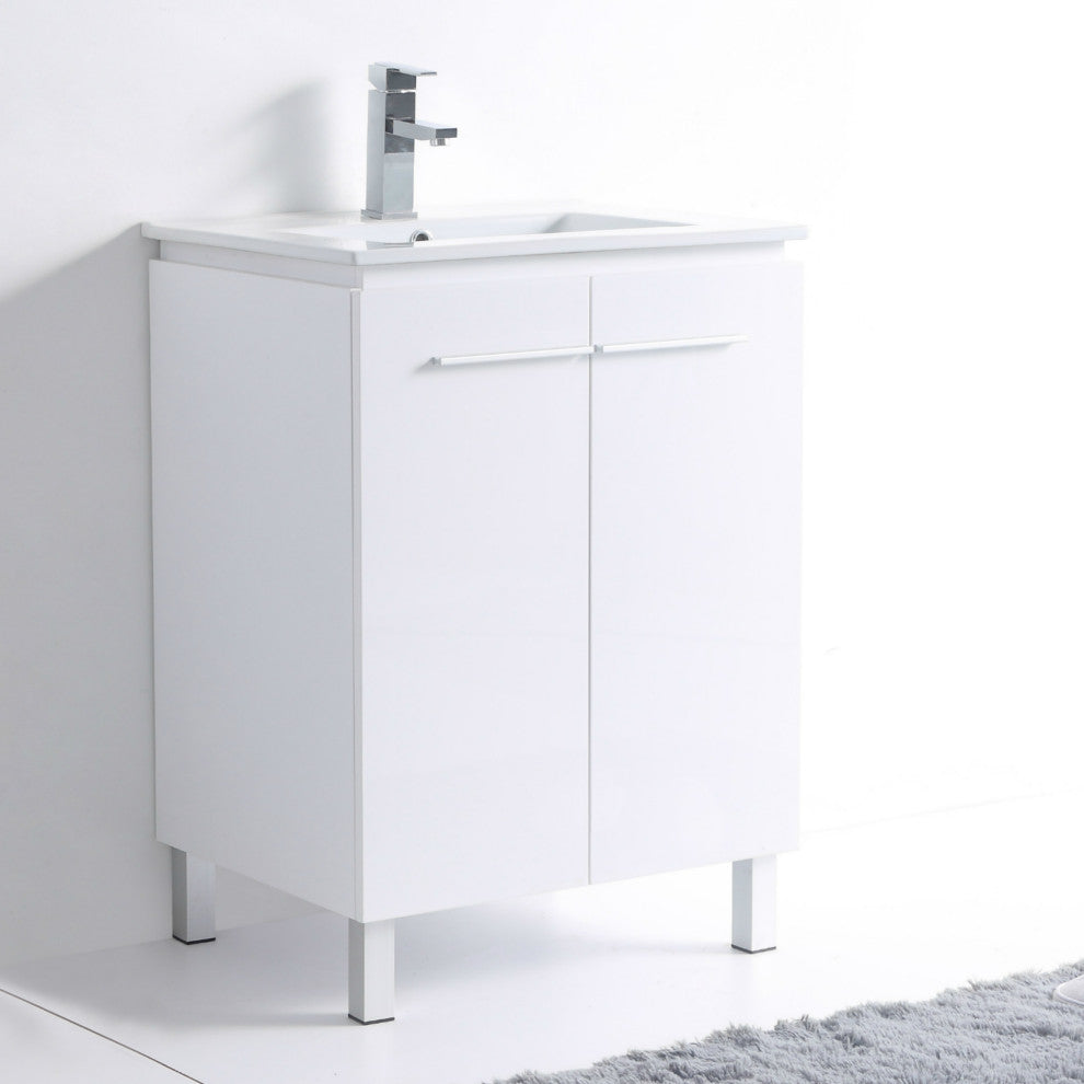 Greenpoint Vanity, 24", White