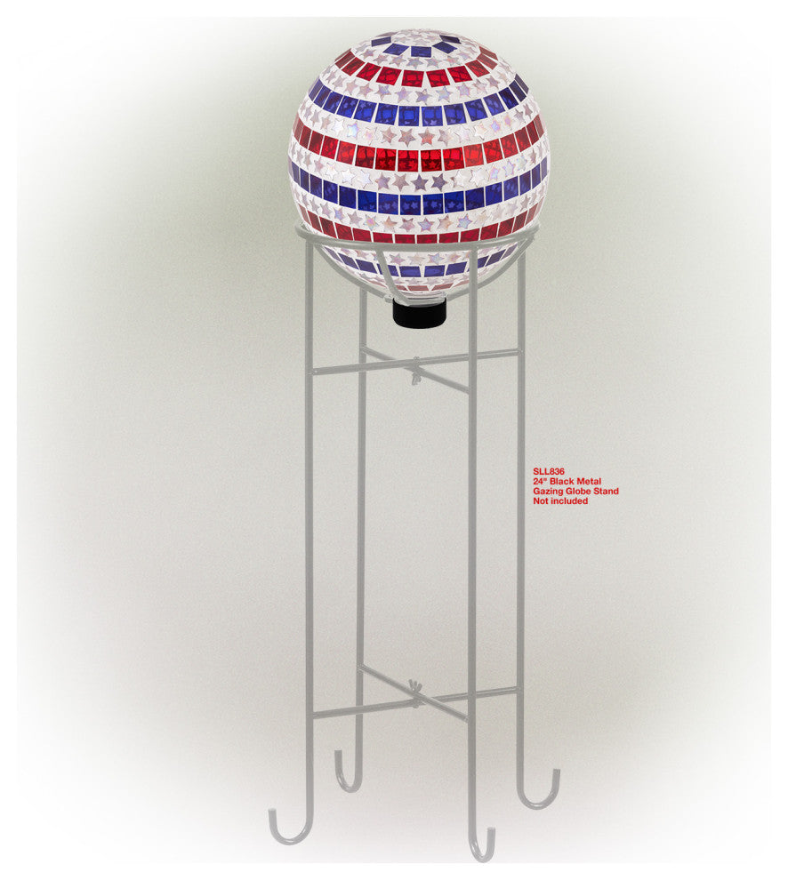 Patriotic Stars and Stripes Gazing Globe Flag Pattern