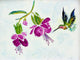 Betsy Drake Purple Hummingbird 30 X 50 Inch Comfort Floor Mat