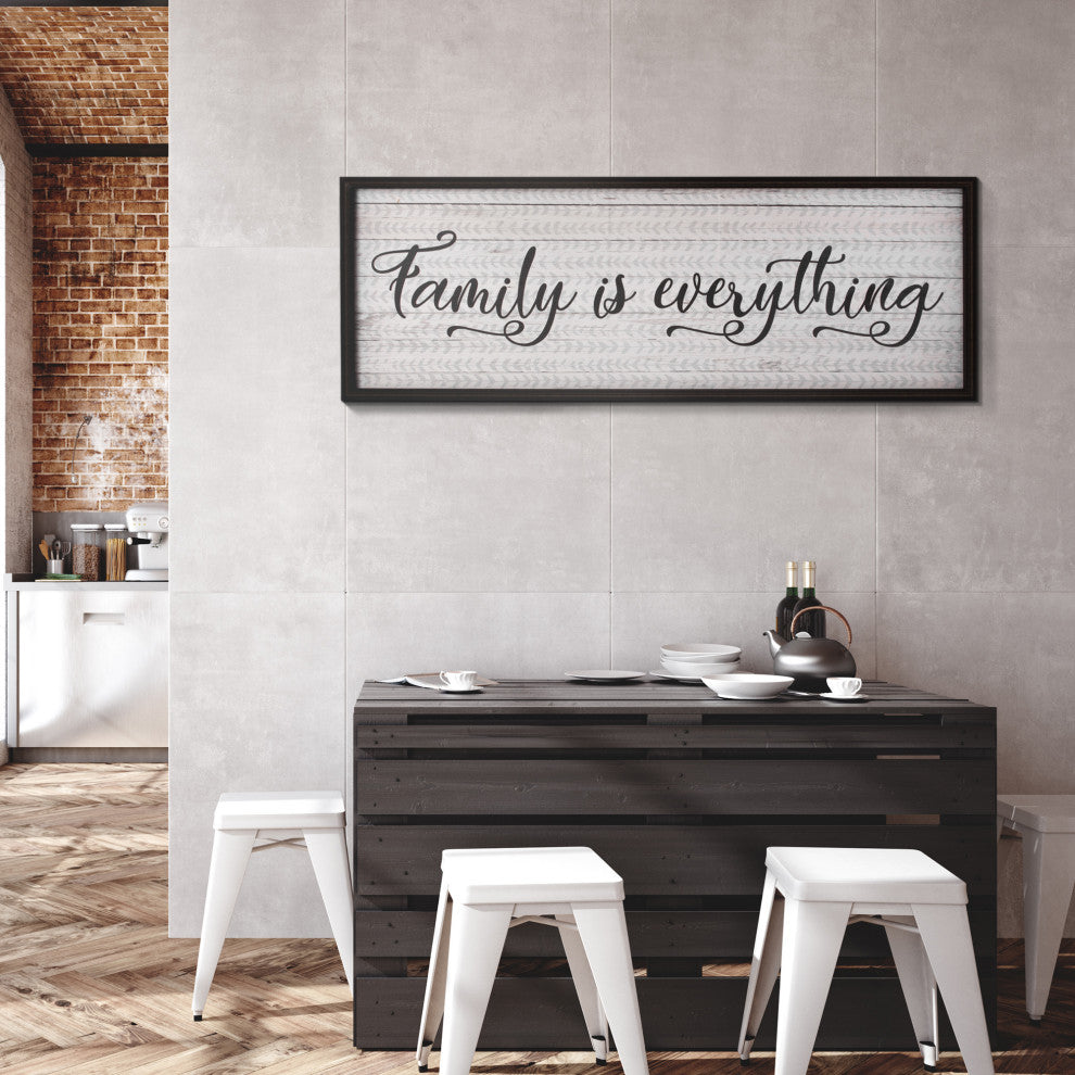 American Art Decor Framed "Family is Everything" Kitchen Decor Print