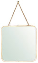 Gold Metal Square Wall Mirror