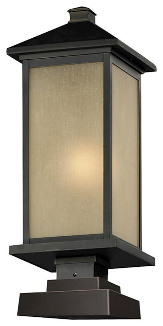 Z-Lite Outdoor Post Light, Oil Rubbed Bronze, 548PHM-SQPM-ORB