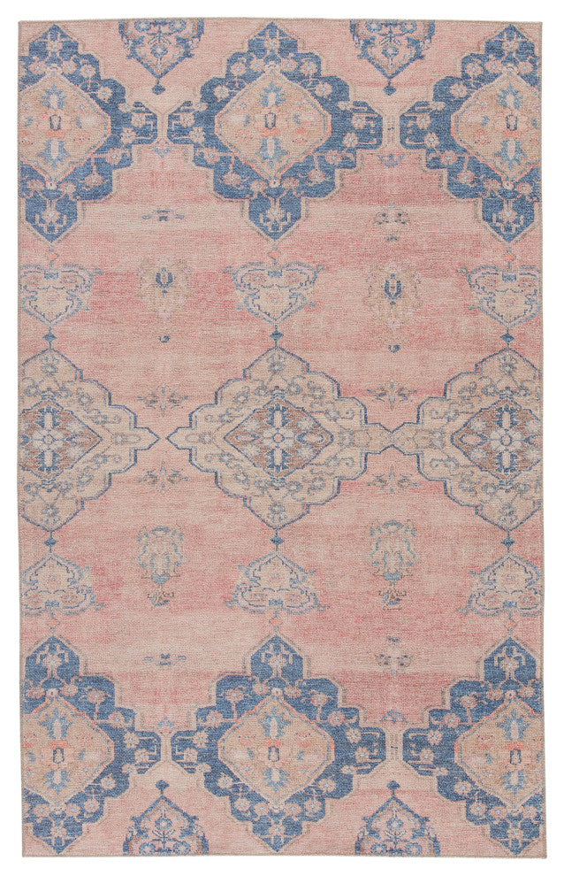 Vibe by Jaipur Living Adalee Medallion Pink/ Blue Area Rug, 6'X9'