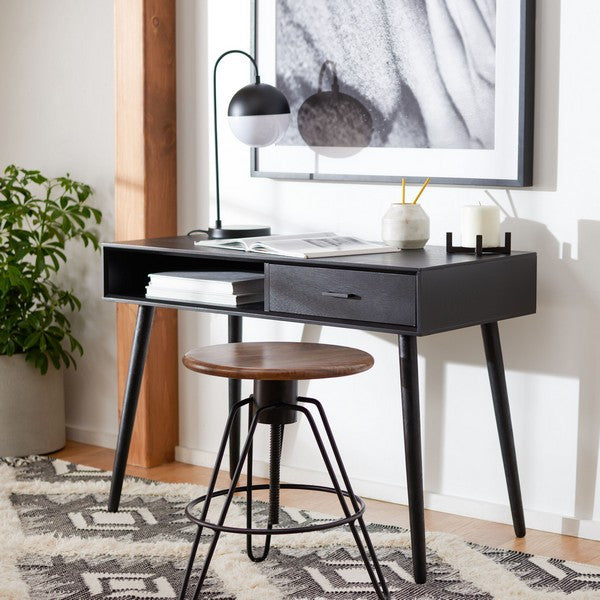 Safavieh Remy 1 Drawer Writing Desk, Black