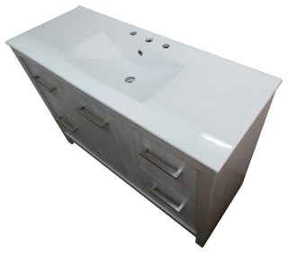 48" Single Sink Vanity With Gray Pine Finish