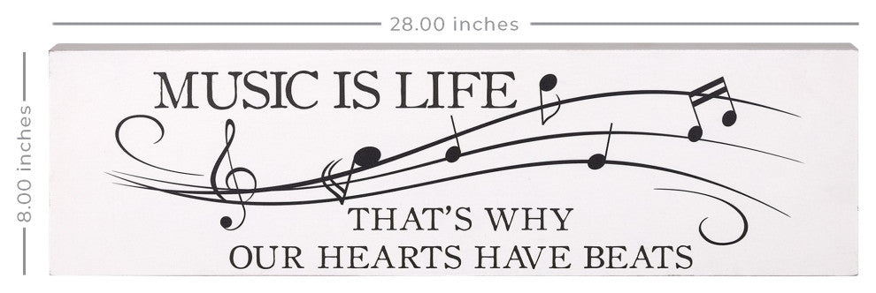 Minimalist Music Is Life Wall Art