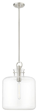 1 Light 14.2 in. Brushed Nickel Pendant