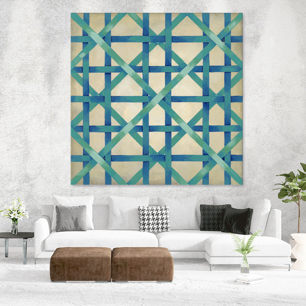 "Woven Symmetry I" Fine Art Giant Canvas Print, 84"x84"