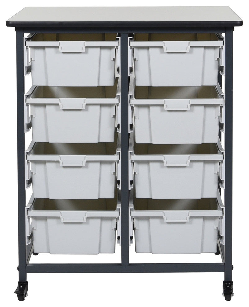 Luxor MBS-DR-8L Mobile Bin System, Double Row
