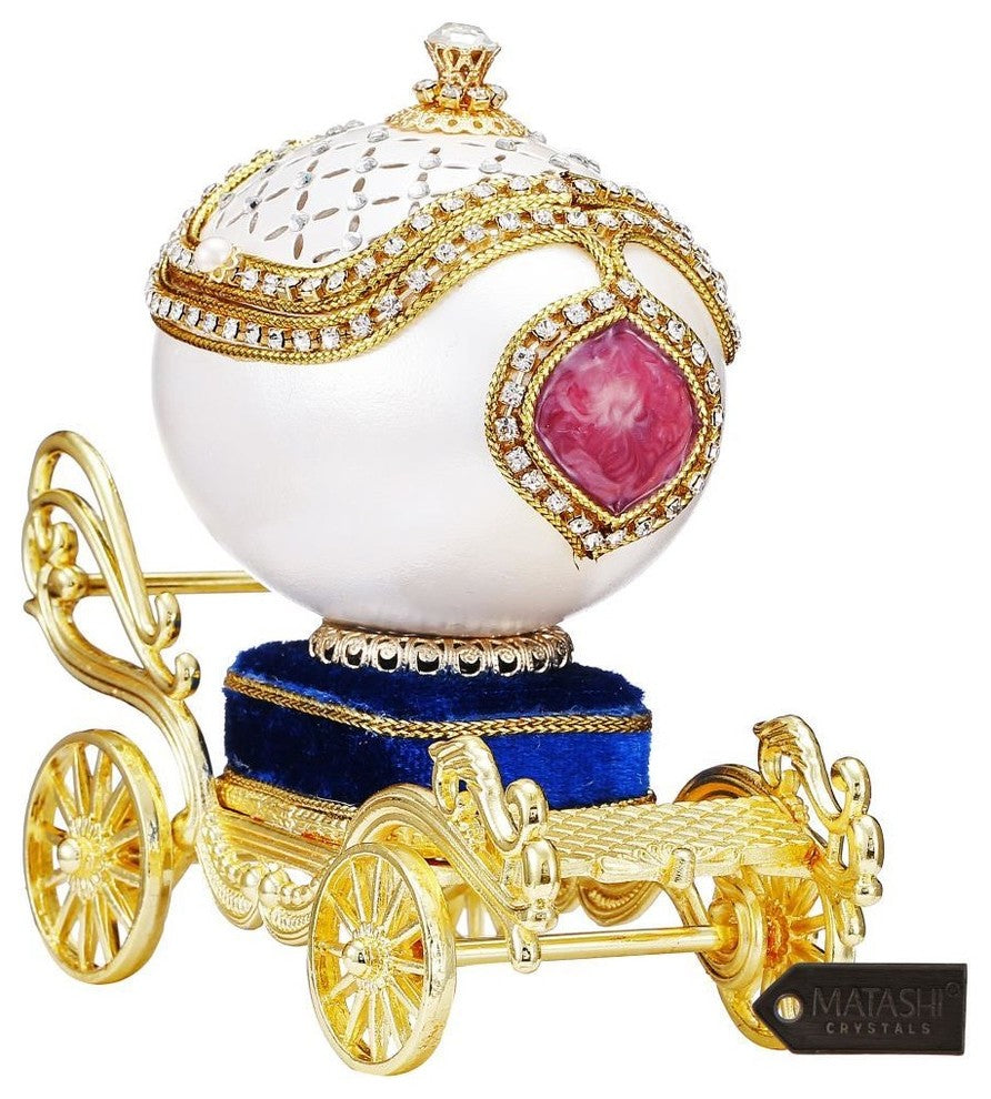 Princess Carriage Trinket Music Box Swan Lake