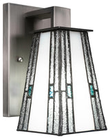 Apollo 1-Light Wall Sconce, Graphite/Sky Ice Art