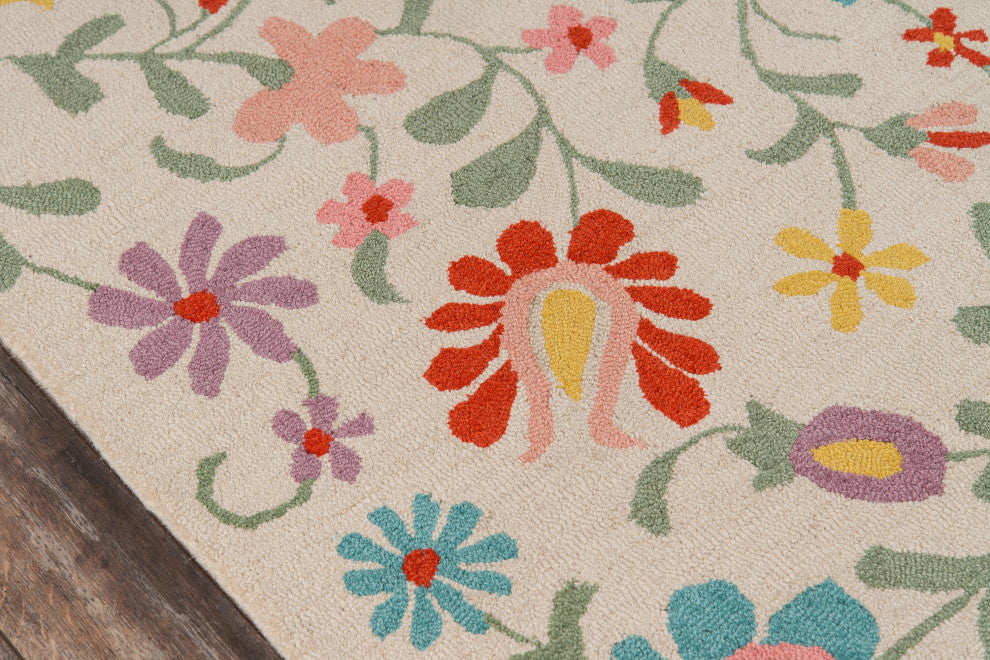 Momeni Newport Wool Hand Tufted Area Rug, Ivory, 2'x3'