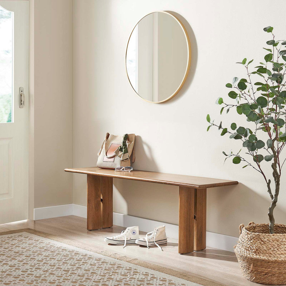 MODWAY Amistad 58" Wood Bench