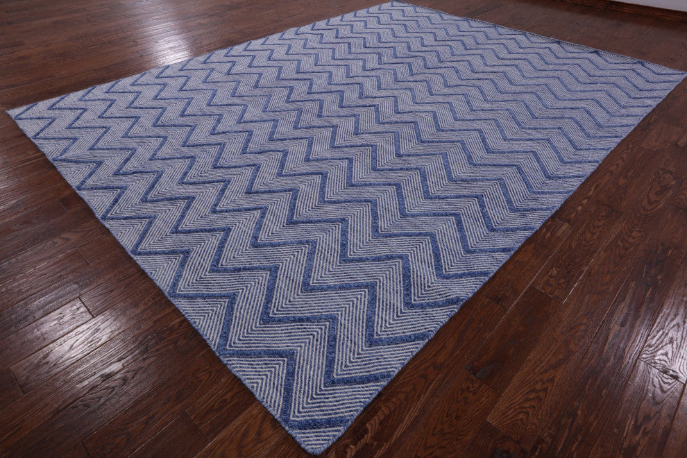 9' 1" X 12' 1" Flat Weave Handmade Wool Rug Q4865