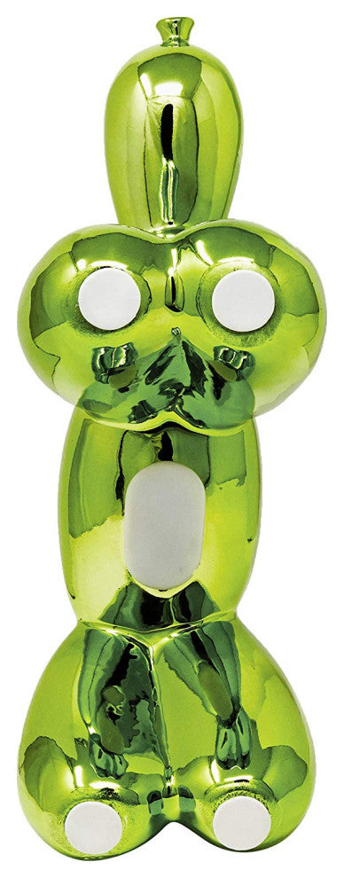 Interior Illusions Plus Ceramic Dog Piggy Bank - 12" tall, Green