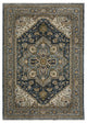 Augustus Center Medallion Indoor Area Rug, Blue, 6'7"x9'6"