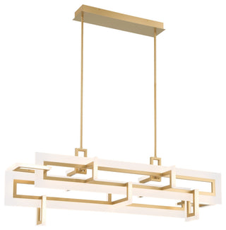 Inizio Geometric LED Chandelier, Gold