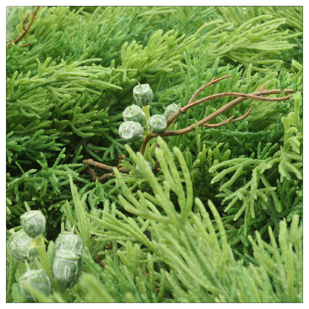Real Touch 6' Juniper Garland 9" Diameter 2 Pieces Indoor Outdoor