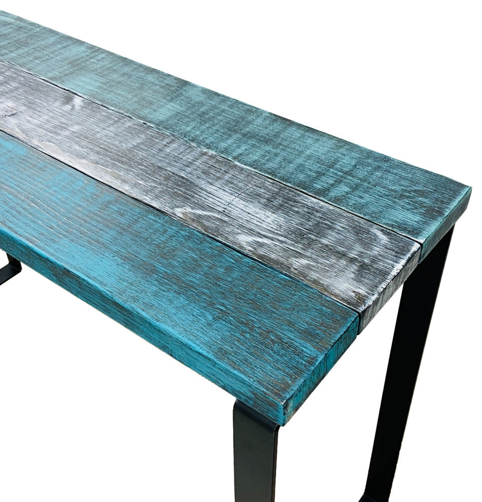 Barn Walls Bedroom Console Table Accent Table, Handcrafted, Industrial Mix, 48" Length