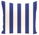 Stitch In Time Stripes Print Pillow, Blue Suede, 18"x18"