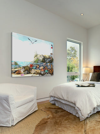 "Undersea Life" Painting Print on Wrapped Canvas