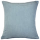 Pillow Decor, Sunbrella Rib White-Sky Blue Outdoor Pillow, 20"x20"