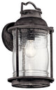 Kichler Ashland Bay 1 Light Outdoor Wall Sconce in Weathered Zinc, 8.75