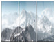 "Hot Air Balloon Flying" Photo Metal Wall Art, 3 Panels, 36"x28"