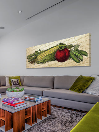 "Fruit and Veg C" Painting Print on Canvas