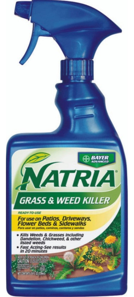 Natria Grass and Weed Killer Spray, Ready-To-Use, 24 Ounces