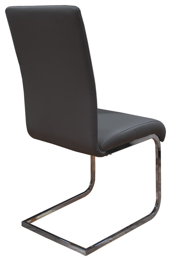 Alison 5-Pieces Modern Dinette Set With Glass Top, Gray